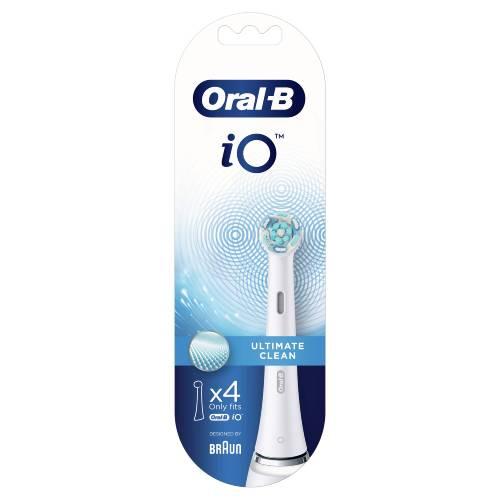 Zdjęcie produktu - ORAL-B Końc&oacute;wki do szczoteczki Ultimat Clean iO Białe, 4 szt.