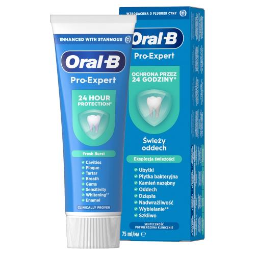 Zdjęcie produktu - Oral-B Pro-Expert Fresh Breath Świeży oddech Pasta do zęb&oacute;w, 75 ml