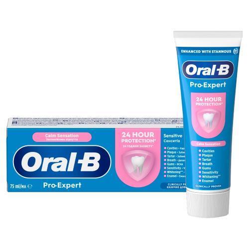 Zdjęcie produktu - Oral-B Pro-Expert Calm Sensation Uczucie łagodzenia Pasta do zęb&oacute;w, 75 ml