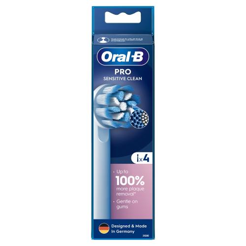 Zdjęcie produktu - Oral-B Pro Sensitive Clean Końc&oacute;wki wymienne do szczoteczek elektrycznych, 4 szt.