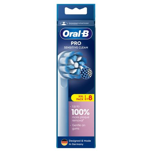 Zdjęcie produktu - Oral-B Pro Sensitive Clean Końc&oacute;wki wymienne do szczoteczek elektrycznych, 8 szt.