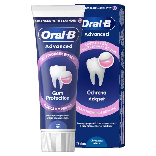 Zdjęcie produktu - Oral-B Advanced Gum Protection Ochrona dziąseł Pasta do zęb&oacute;w, 75 ml