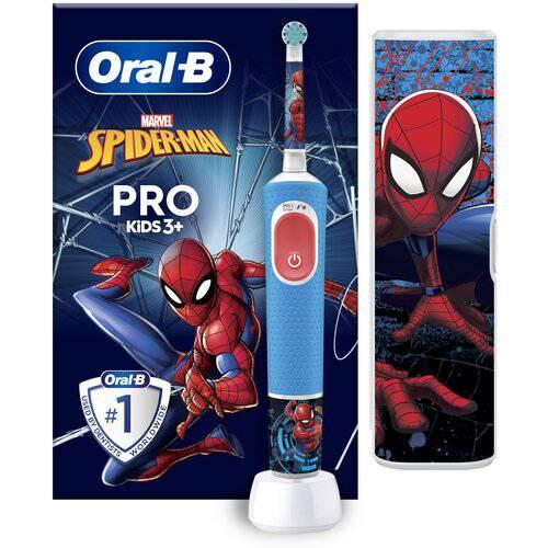 Zdjęcie produktu - ORAL-B Szczoteczka elektryczna Pro Kids 3+ Spiderman + Etui, 1 szt.