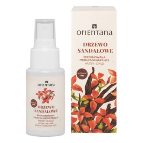 Zdjęcie produktu - Orientana Perfumowana mgiełka nawilżająca do ciała i włos&oacute;w Drzewo Sandałowe, 50 ml