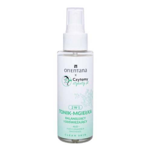 Zdjęcie produktu - Orientana Clean Skin Tonik-mgiełka balansujący i odświeżający 2w1, 100 ml