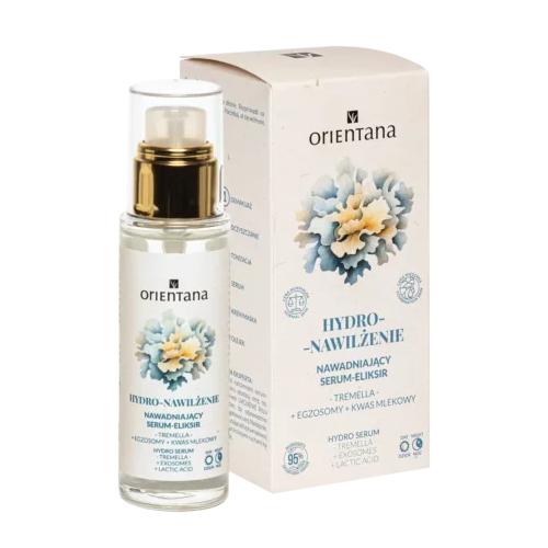Zdjęcie produktu - Orientana Hydro-Nawilżenie Nawadniający Serum-Eliksir Tremella Egzosomy Kwas mlekowy, 30 ml