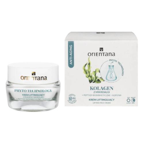 Zdjęcie produktu - Orientana Phyto Technology Liftingujący krem do twarzy Kolagen Peptydy Kofeina, 40 ml