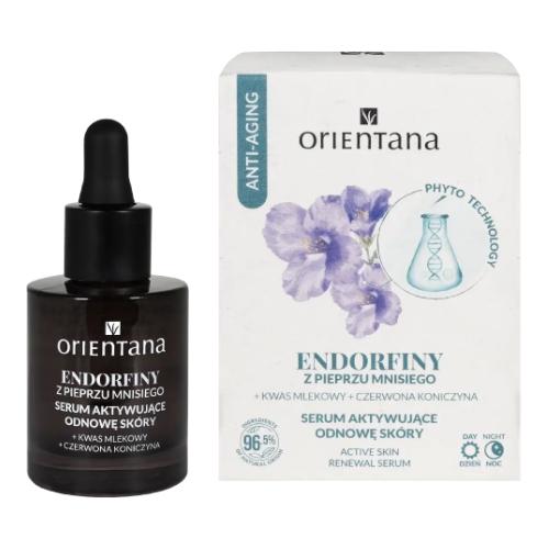 Zdjęcie produktu - Orientana Phyto Technology Serum przeciwzmarszczkowe Endorfiny Kwas Mlekowy Czerwona Koniczyna, 30 ml
