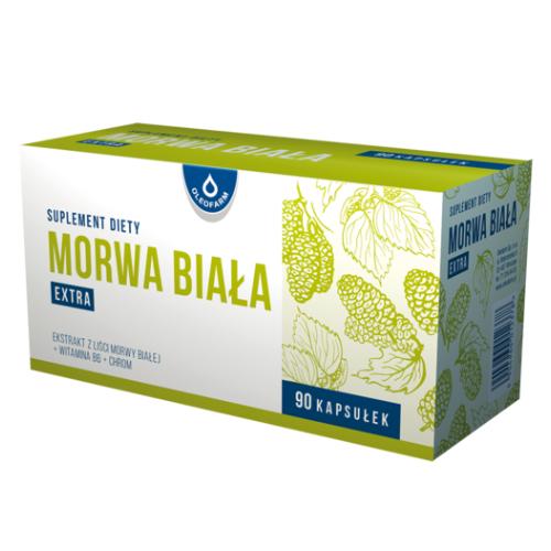 Miniaturka artykułu - Morwa biała extra OLEOFARM - 90 kapsułek 