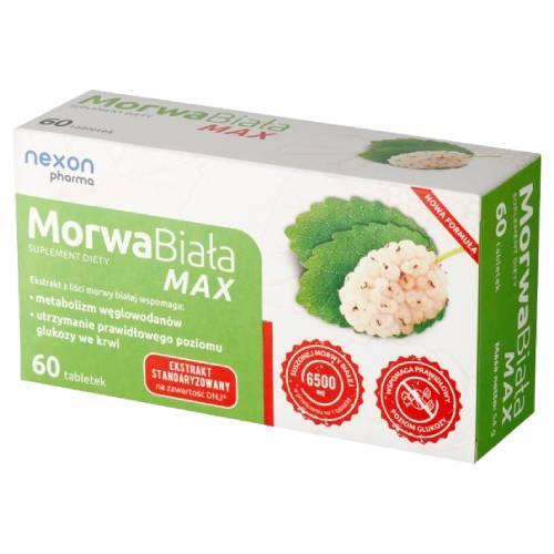 Miniaturka artykułu - Morwa Biała MAX tabletki - 60 tabl.