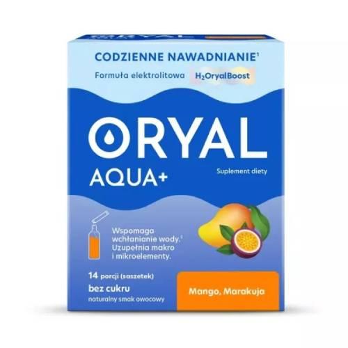Zdjęcie produktu - Oryal Aqua+ Mango, Marakuja, 14 sasz.