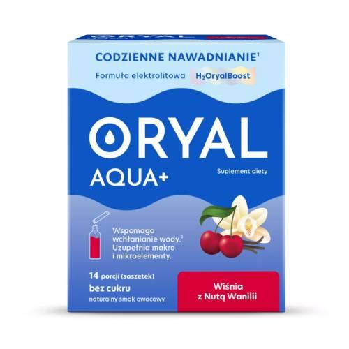 Zdjęcie produktu - Oryal Aqua+ Wiśnia z Nutą Wanilii, 14 sasz.