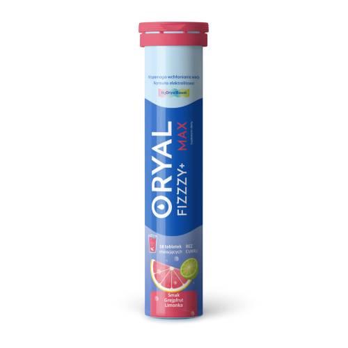 Zdjęcie produktu - Oryal Fizzzy+ Max, 18 tabl. musujących