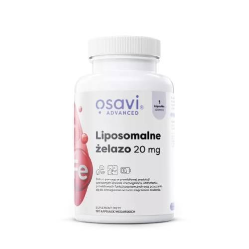 Zdjęcie produktu - OSAVI Liposomalne żelazo 20mg, 120 kapsułek