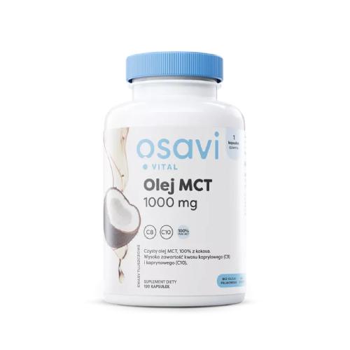 Zdjęcie produktu - Osavi Vital Olej MCT 1000mg, 120 kapsułek miękkich