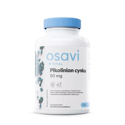 Zdjęcie produktu - OSAVI Vital Pikolinian cynku 50mg cynk, 180 kaps. wegańskich