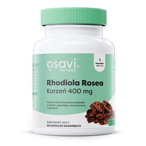 Zdjęcie produktu - OSAVI Rhodiola Rosea korzeń 400 mg, 120 kaps.