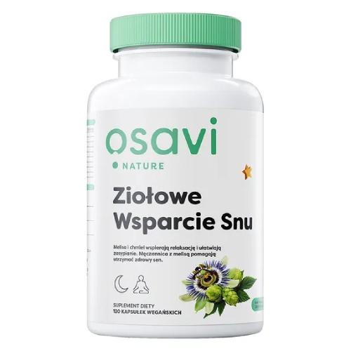 Zdjęcie produktu - Osavi Ziołowe Wsparcie Snu, 120 kaps.