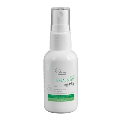 Zdjęcie produktu - Over Zoo Herbal Spray Preparat do pielęgnacji jamy ustnej ps&oacute;w i kot&oacute;w, 50 ml 
