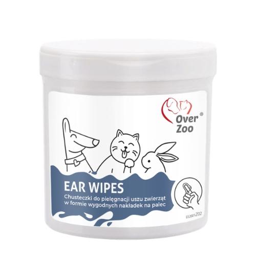 Zdjęcie produktu - Over Zoo Ear Wipes Chusteczki do pielęgnacji uszu dla ps&oacute;w i kot&oacute;w, 50 szt.