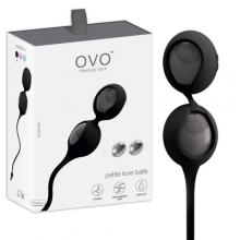 Ovo L1a Love Balls Black Kulki gejszy do ćwiczenia mięśni kegla