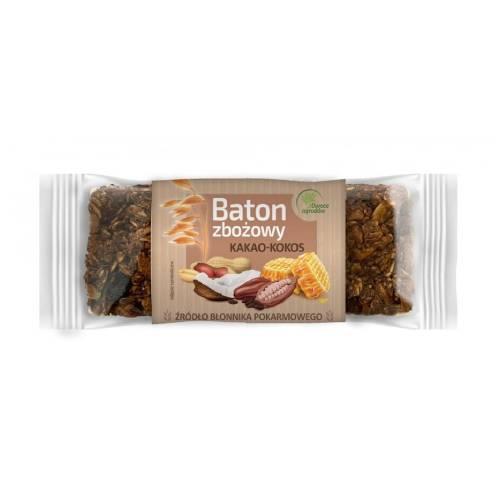 Zdjęcie produktu - Owoce Ogrod&oacute;w Baton zbożowy kakao - kokos, 40 g KR&Oacute;TKA DATA 22.07.2026