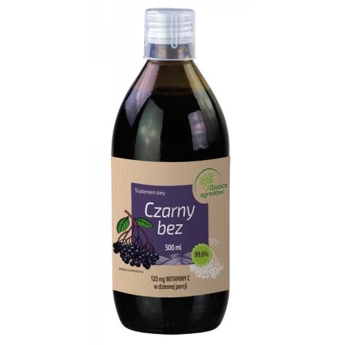 Zdjęcie produktu - Owoce Ogrod&oacute;w Czarny Bez sok, 500 ml