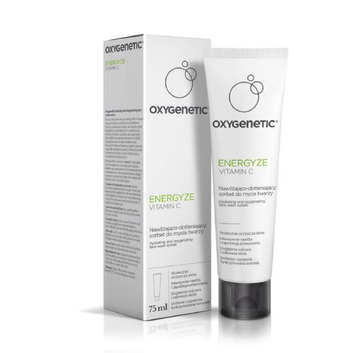 Zdjęcie produktu - Oxygenetic Energyze Vitamin C Nawilżająco-dotleniający sorbet do mycia twarzy z witaminą C, 75 ml