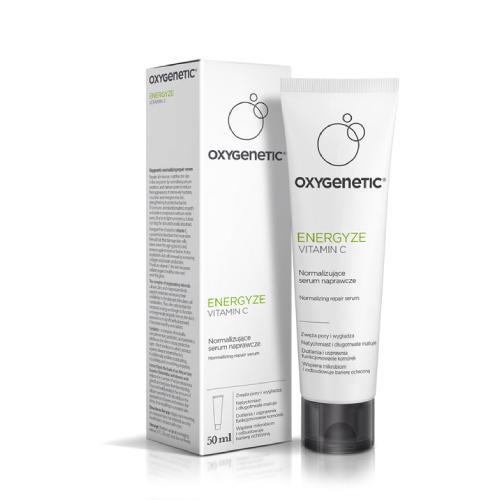 Zdjęcie produktu - Oxygenetic Energyze Vitamin C Normalizujące serum naprawcze z witaminą C, 50 ml