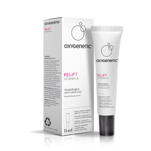 Zdjęcie produktu - Oxygenetic Relift Vitamin A Wygładzające serum pod oczy na zmarszczki i cienie, 15 ml