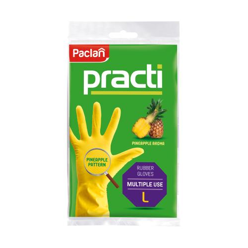 Zdjęcie produktu - Paclan Practi Rękawice gumowe zapachowe L, 1 para