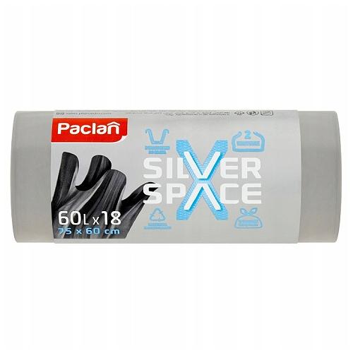Zdjęcie produktu - Paclan Silver Worki na śmieci 60 l, 18 szt.