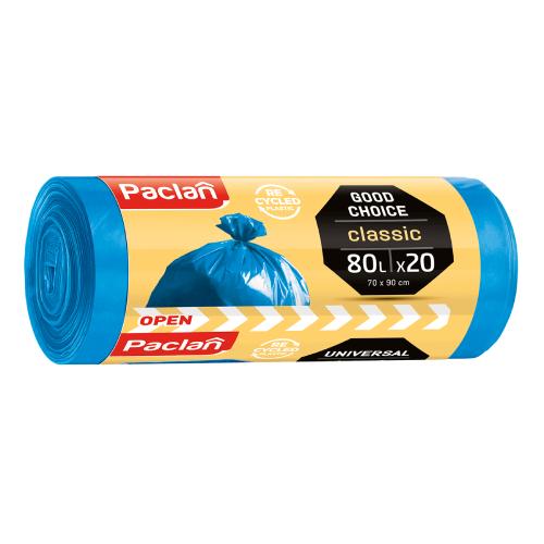 Zdjęcie produktu - PACLAN Worki na śmieci Classic 80l, 20szt.