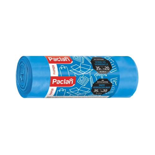 Zdjęcie produktu - PACLAN Worki na śmieci do segregacji Papier 35l, 20szt.