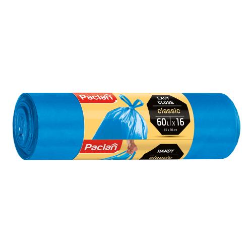 Zdjęcie produktu - PACLAN Worki na śmieci z uszami Classic 60l, 16szt.