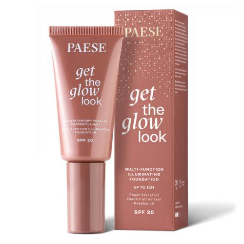 Paese Get the glow look Rozświetlający podkład do twarzy 2N Sand Beige, 30 ml