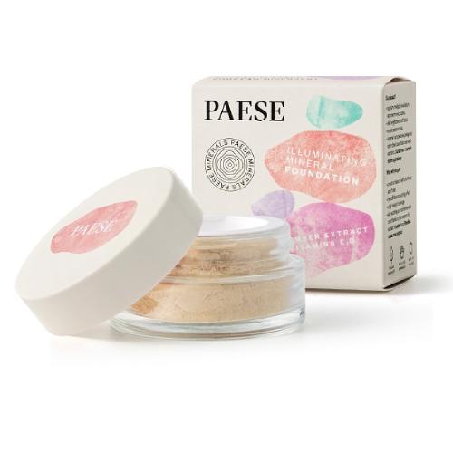 PAESE Mineralny podkład do twarzy rozświetlający 203N Sand, 7g