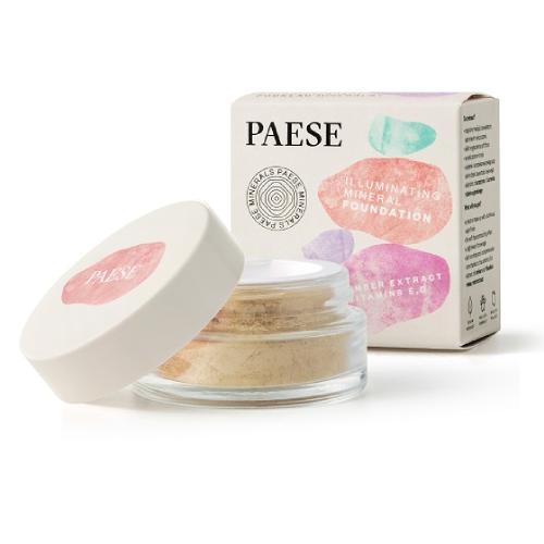 PAESE Mineralny podkład do twarzy rozświetlający 204W Honey, 7g