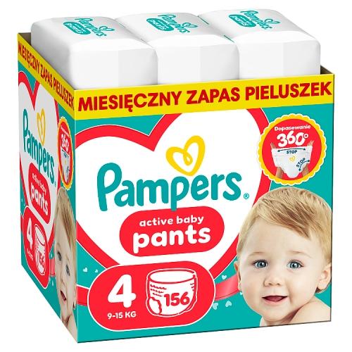 Pampers Active Baby Pants 4 Pieluchomajtki dla dzieci, 156 szt.