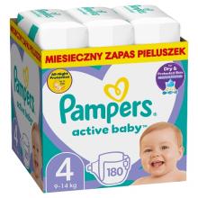 Zdjęcie produktu - Pampers Active Baby Pieluszki dla dzieci, rozmiar 4, 180 szt.