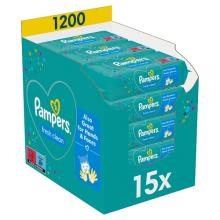 Zdjęcie produktu - Pampers Chusteczki nawilżane Fresh Clean, 15 x 80szt.