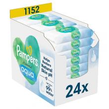Pampers Harmonie Aqua Chusteczki nawilżane dla dzieci, 24x48szt.