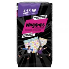 Zdjęcie produktu - PAMPERS NINJAMAS Pieluchomajtki na noc dla dziewczynek 8-12 lat (27-43 kg), 9 szt.