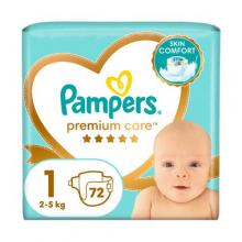 Zdjęcie produktu - Pampers Premium Care Pieluszki, rozmiar 1, 72 sztuk