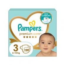 Zdjęcie produktu - Pampers Premium Care 3 Pieluchy dla dzieci (6-10 kg), 120 szt.