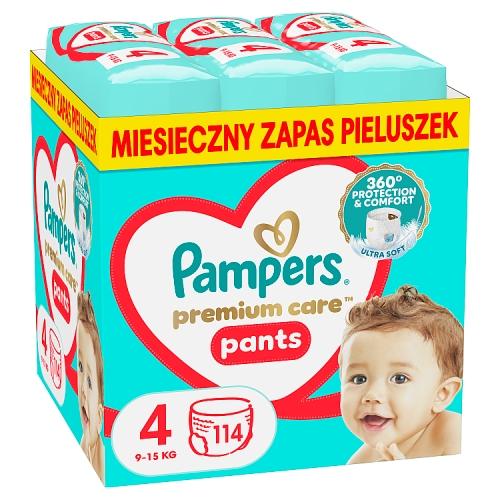 Zdjęcie produktu - Pampers Premium Care Pants 4 Pieluchomajtki dla dzieci 9&ndash;15 kg, 114 szt.