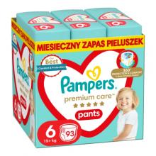Zdjęcie produktu - Pampers Premium Care Pants - pieluchomajtki dla dzieci rozmiar 6, 93 szt.
