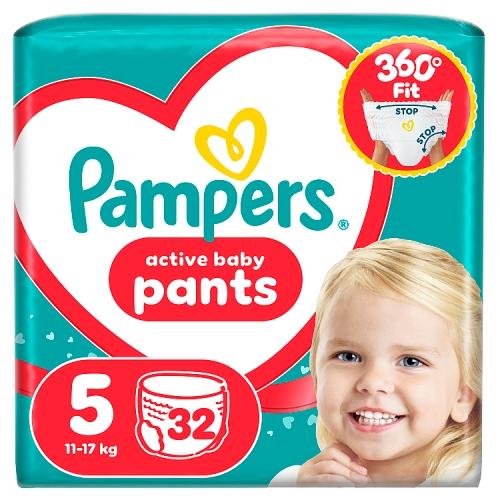 Zdjęcie produktu - Pampers Active Baby Pants 5 Pieluchomajtki dla dzieci, 32 szt.