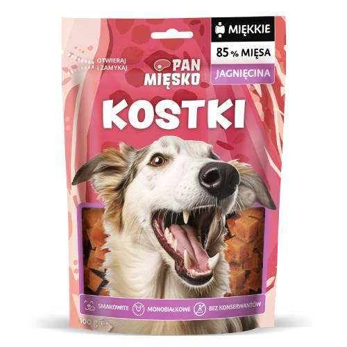 Zdjęcie produktu - Pan Mięsko Przysmak dla psa Kostki Jagnięcina (dorosły), 100 g