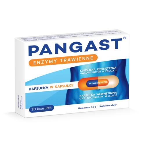 Zdjęcie produktu - Pangast Enzymy trawienne, 20 kaps.
